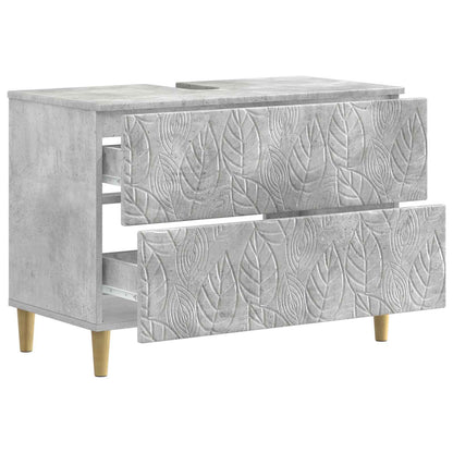 Badkamer wastafelkast DELFT Betongrijs 82 x 41 x 59 cm