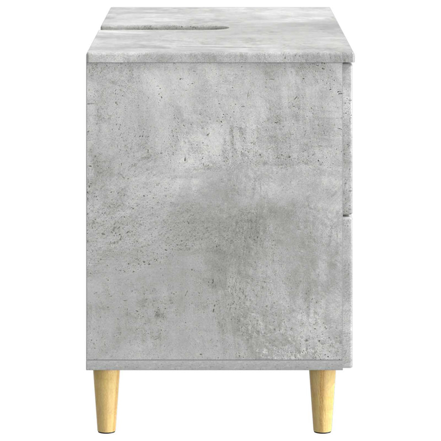 Badkamer wastafelkast DELFT Betongrijs 82 x 41 x 59 cm