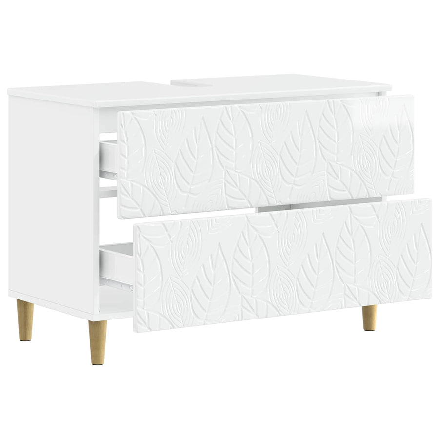Badkamer wastafelkast DELFT Hoogglans Wit 82 x 41 x 59 cm