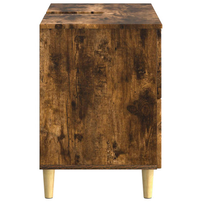Badkamer wastafelkast DELFT Gerookt eiken 82 x 41 x 59 cm