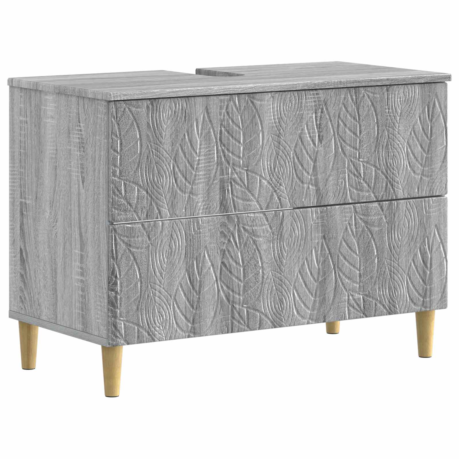 Badkamer wastafelkast DELFT Grijs Sonoma 82 x 41 x 59 cm