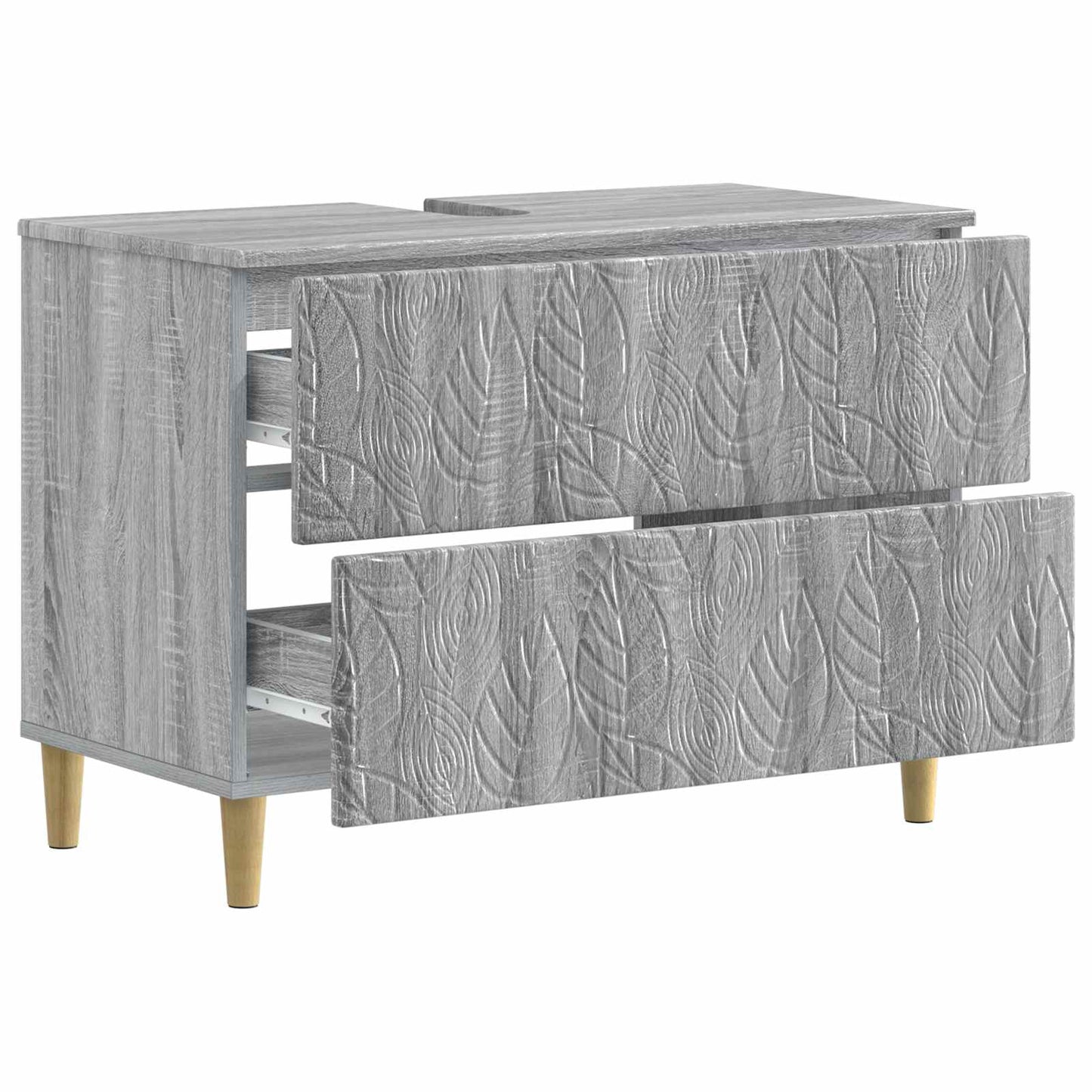 Badkamer wastafelkast DELFT Grijs Sonoma 82 x 41 x 59 cm