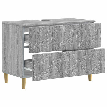 Badkamer wastafelkast DELFT Grijs Sonoma 82 x 41 x 59 cm