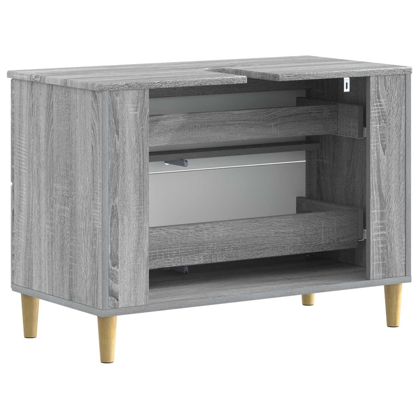 Badkamer wastafelkast DELFT Grijs Sonoma 82 x 41 x 59 cm