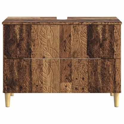 Badkamer wastafelkast DELFT Oud hout 82 x 41 x 59 cm