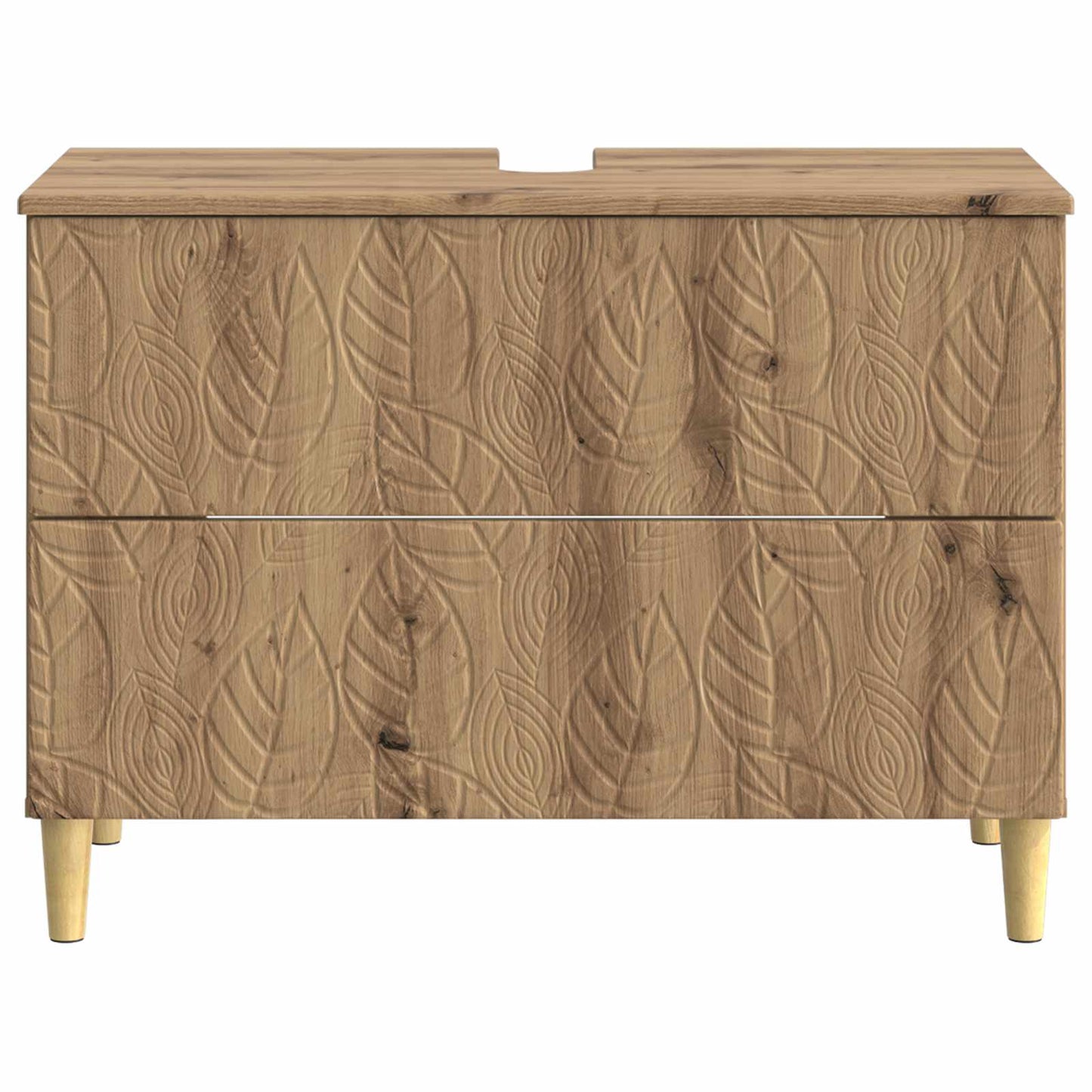 Badkamer wastafelkast DELFT Artisanaal eiken 82 x 41 x 59 cm