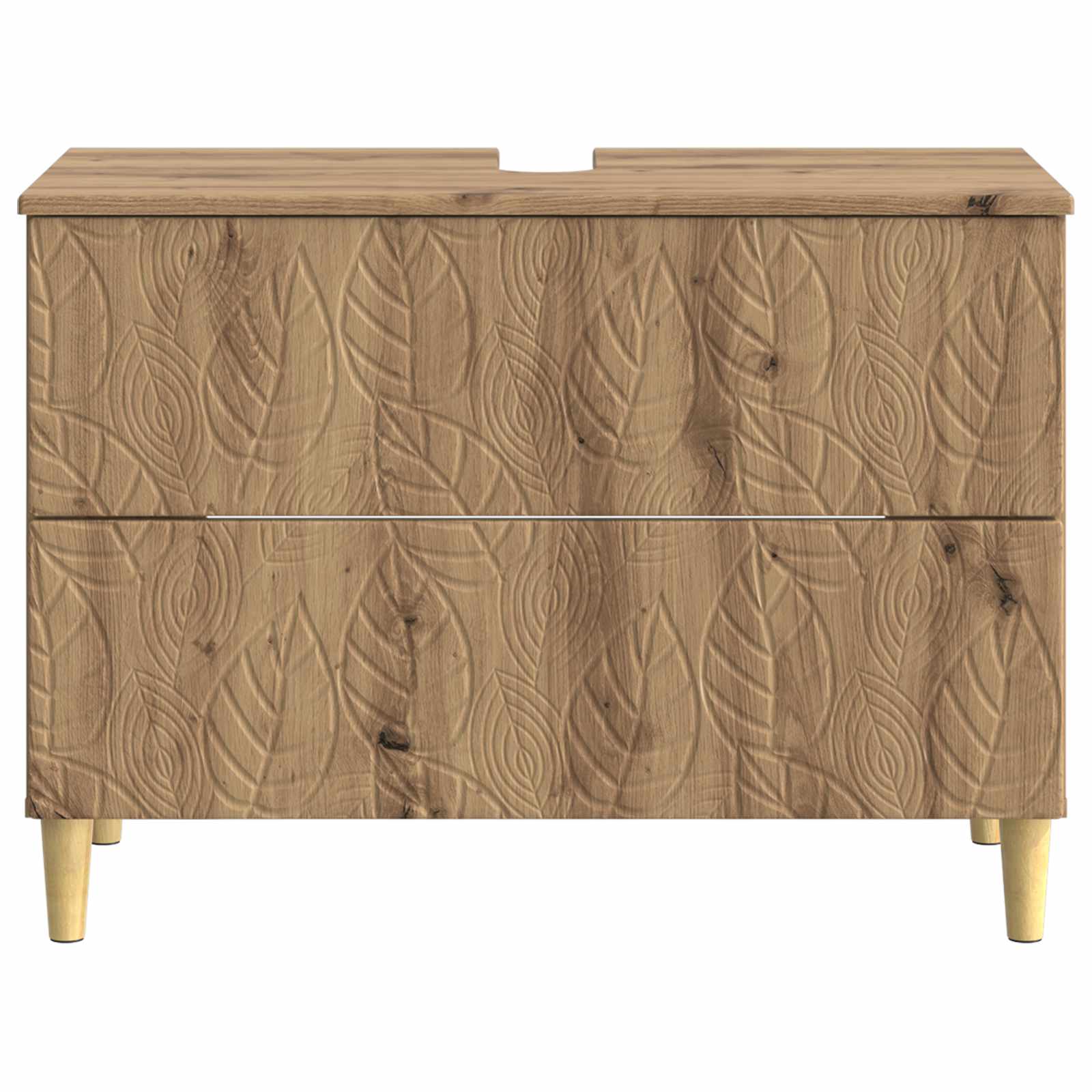 Badkamer wastafelkast DELFT Artisanaal eiken 82 x 41 x 59 cm