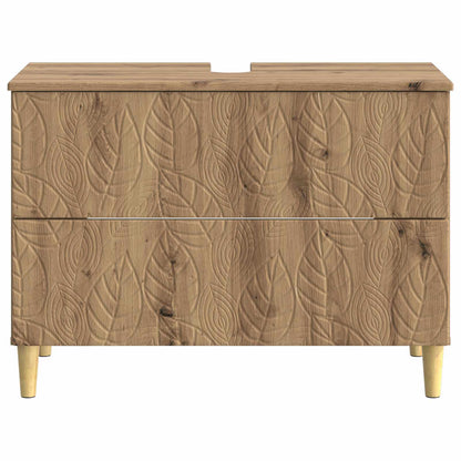Badkamer wastafelkast DELFT Artisanaal eiken 82 x 41 x 59 cm