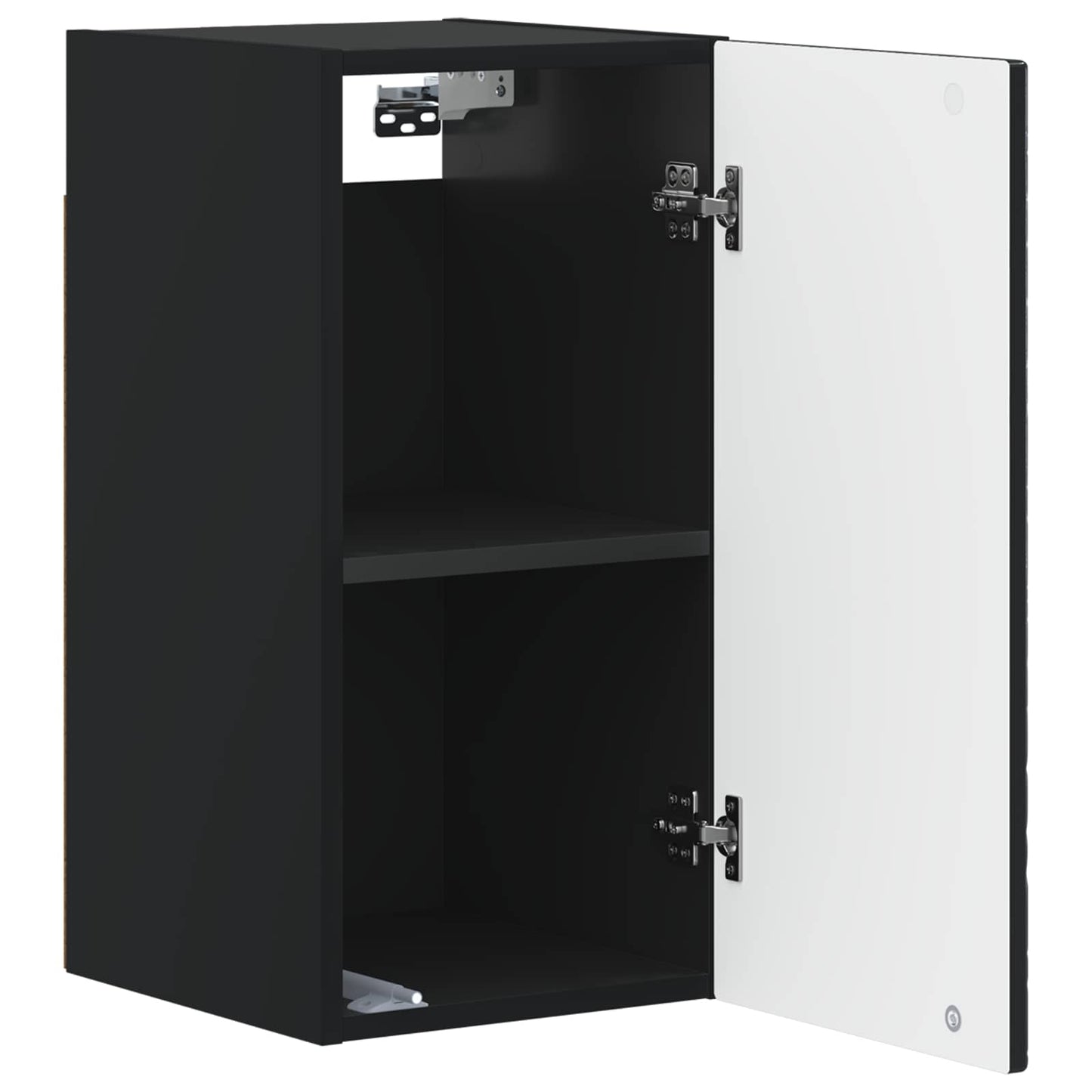 Badkamer wandkast DELFT Zwart 30 x 31 x 59 cm Bewerkt hout