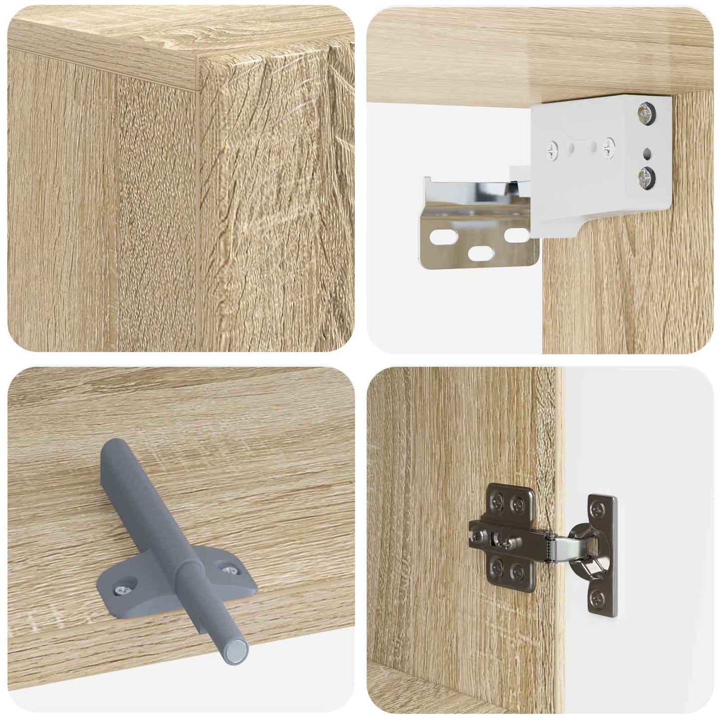 Badkamer wandkast DELFT Sonoma Eiken 30 x 31 x 59 cm