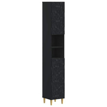Badkamerkast met Open Plank DELFT Zwart 30 x 31 x 190 cm