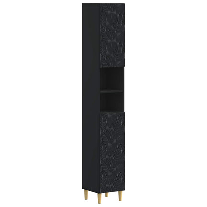 Badkamerkast met Open Plank DELFT Zwart 30 x 31 x 190 cm