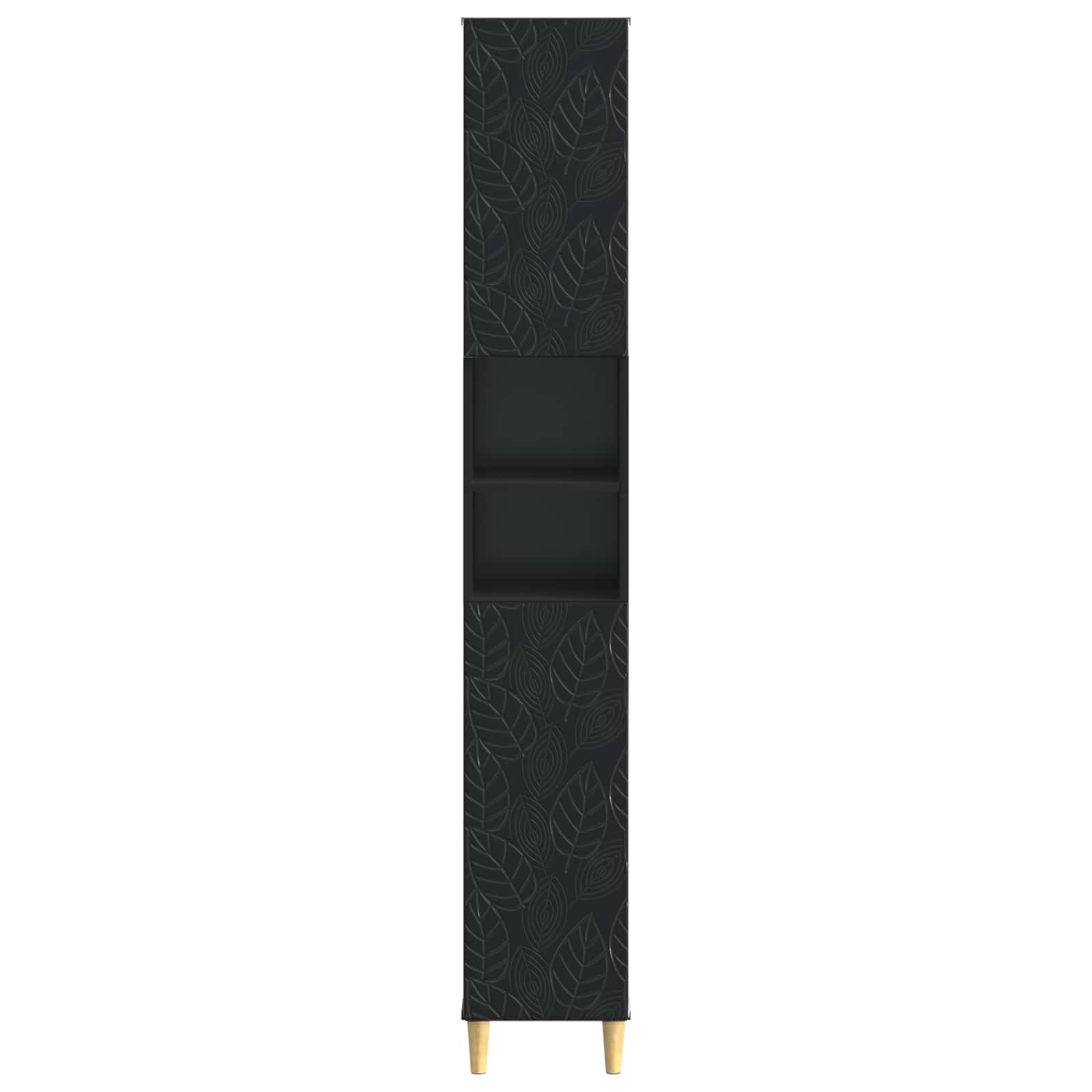 Badkamerkast met Open Plank DELFT Zwart 30 x 31 x 190 cm