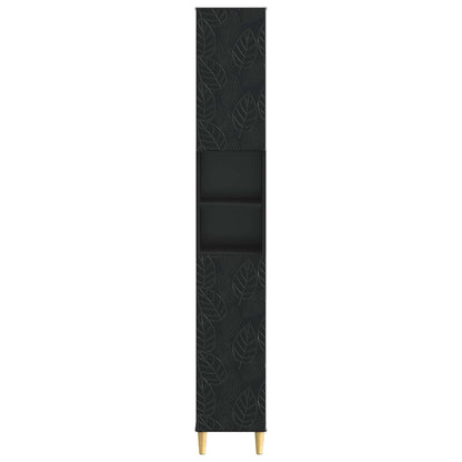Badkamerkast met Open Plank DELFT Zwart 30 x 31 x 190 cm