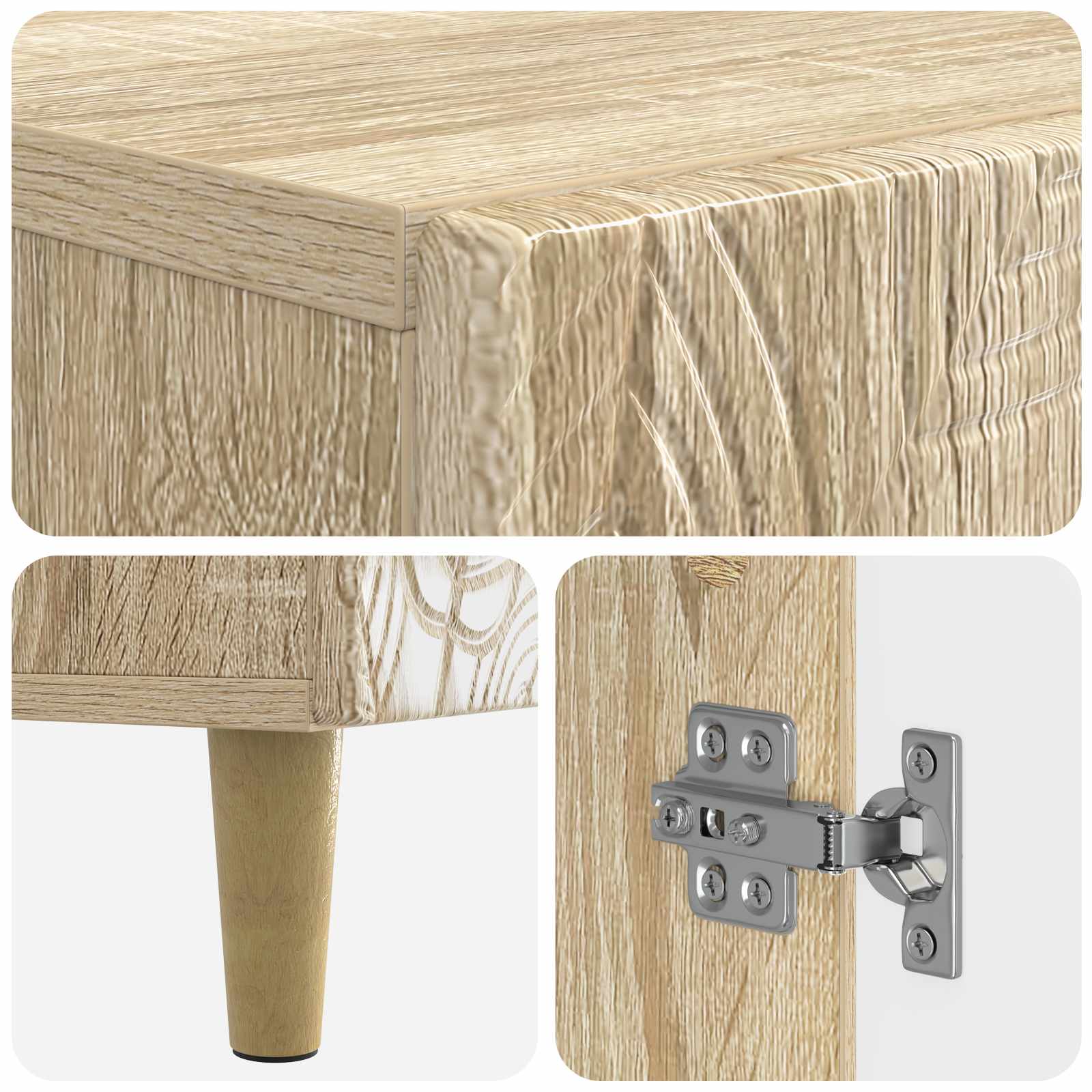 Badkamerkast met Open Plank DELFT Sonoma Eiken 30 x 31 x 190 cm
