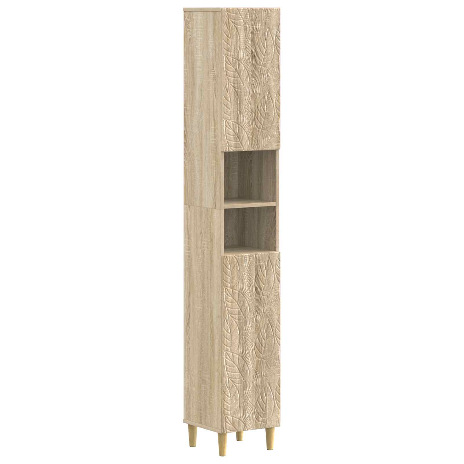 Badkamerkast met Open Plank DELFT Sonoma Eiken 30 x 31 x 190 cm