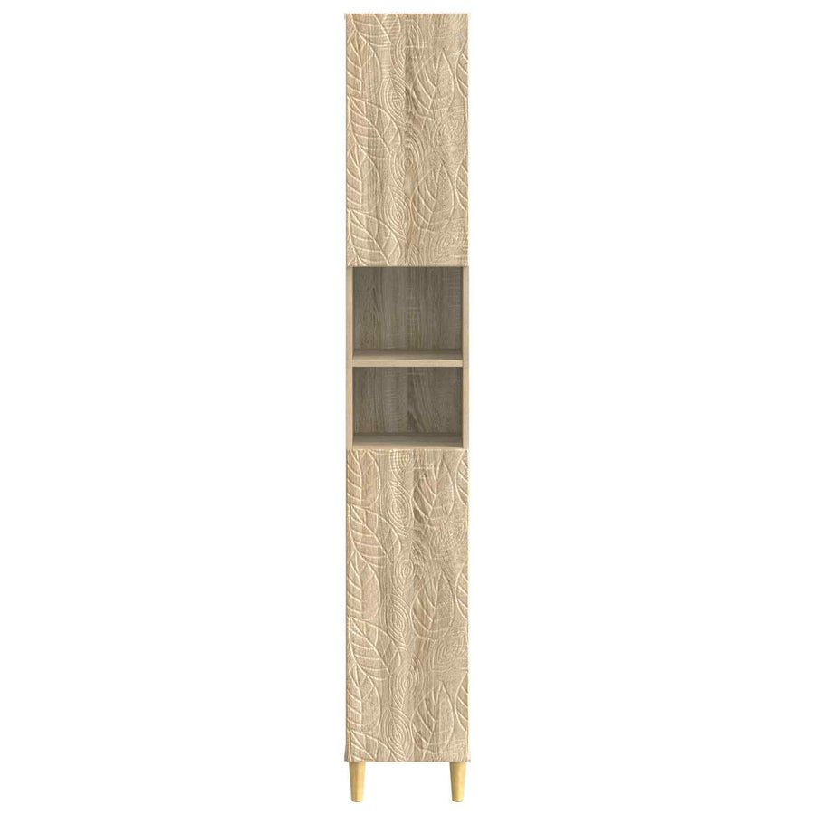 Badkamerkast met Open Plank DELFT Sonoma Eiken 30 x 31 x 190 cm