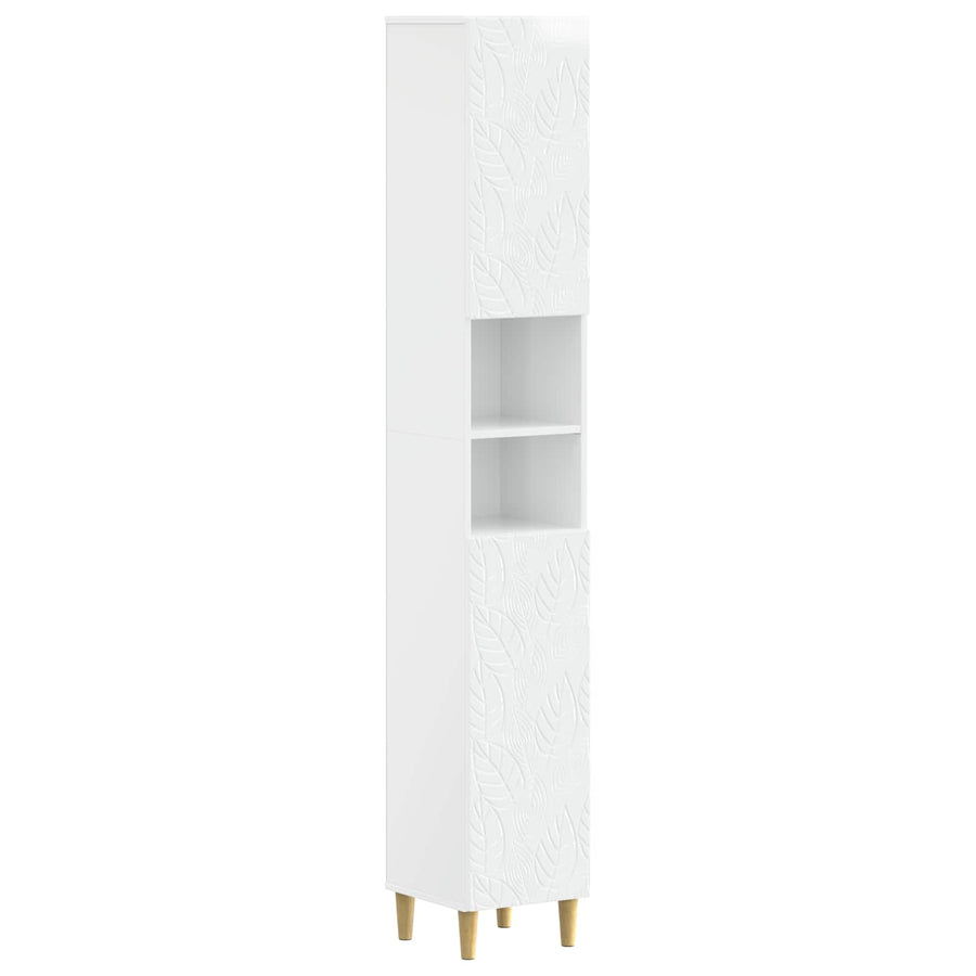 Badkamerkast met Open Plank DELFT Hoogglans Wit