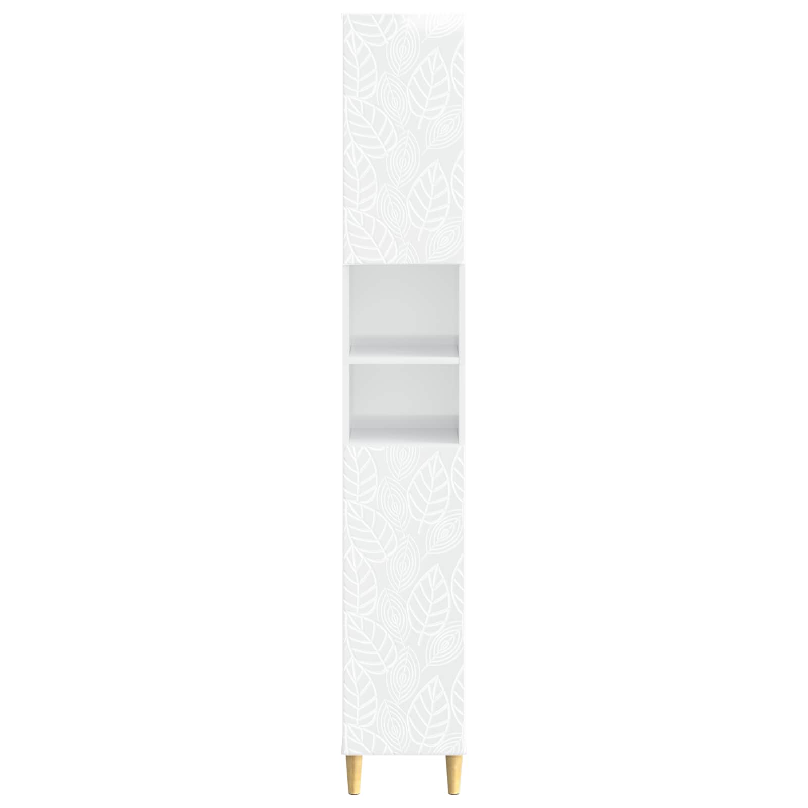 Badkamerkast met Open Plank DELFT Hoogglans Wit