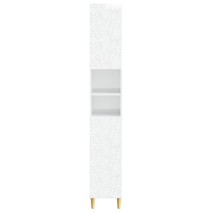 Badkamerkast met Open Plank DELFT Hoogglans Wit