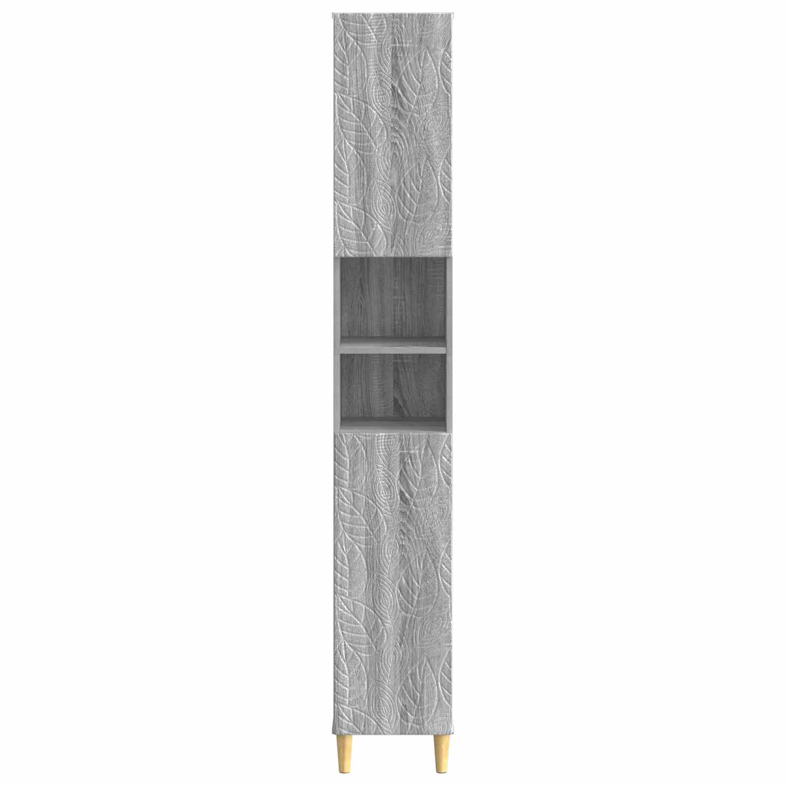 Badkamerkast met Open Plank DELFT Grijs Sonoma 30 x 31 x 190 cm