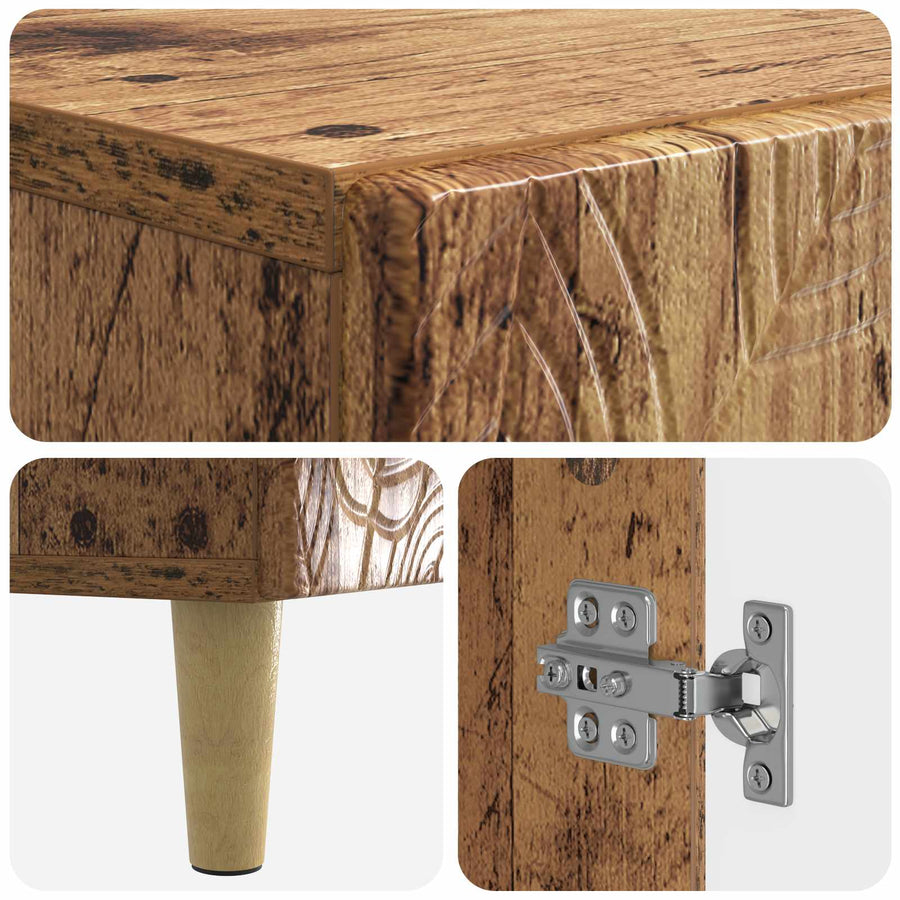 Badkamerkast met Open Plank DELFT Oud hout 30 x 31 x 190 cm