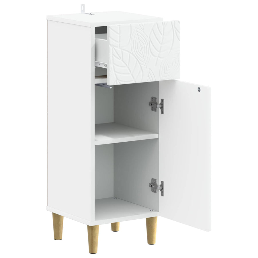 Badkamer Opbergkast DELFT Wit 30 x 31 x 80 cm Bewerkt hout