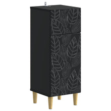 Badkamer Opbergkast DELFT Zwart 30 x 31 x 80 cm Bewerkt hout