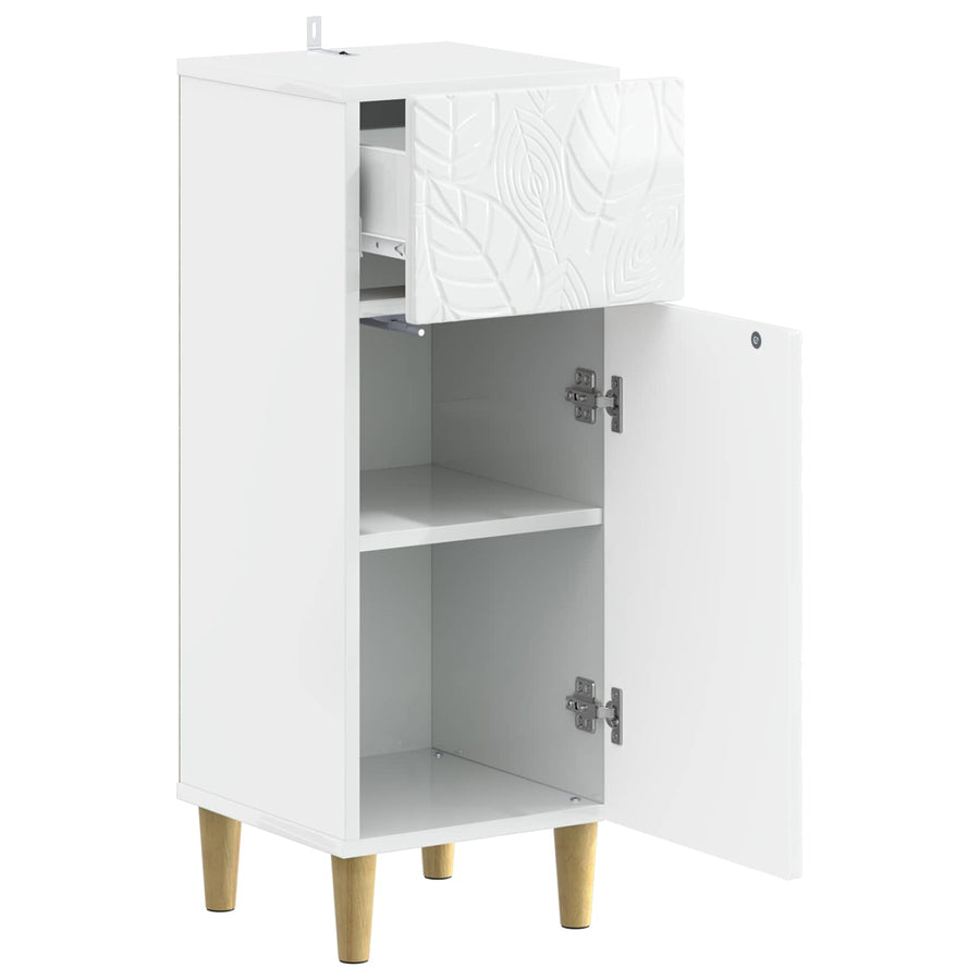 Badkamer Opbergkast DELFT Hoogglans Wit 30 x 31 x 80 cm