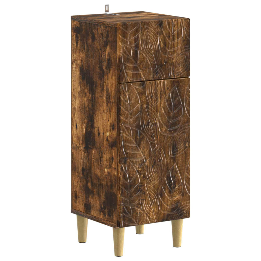 Badkamer Opbergkast DELFT Gerookt eiken 30 x 31 x 80 cm