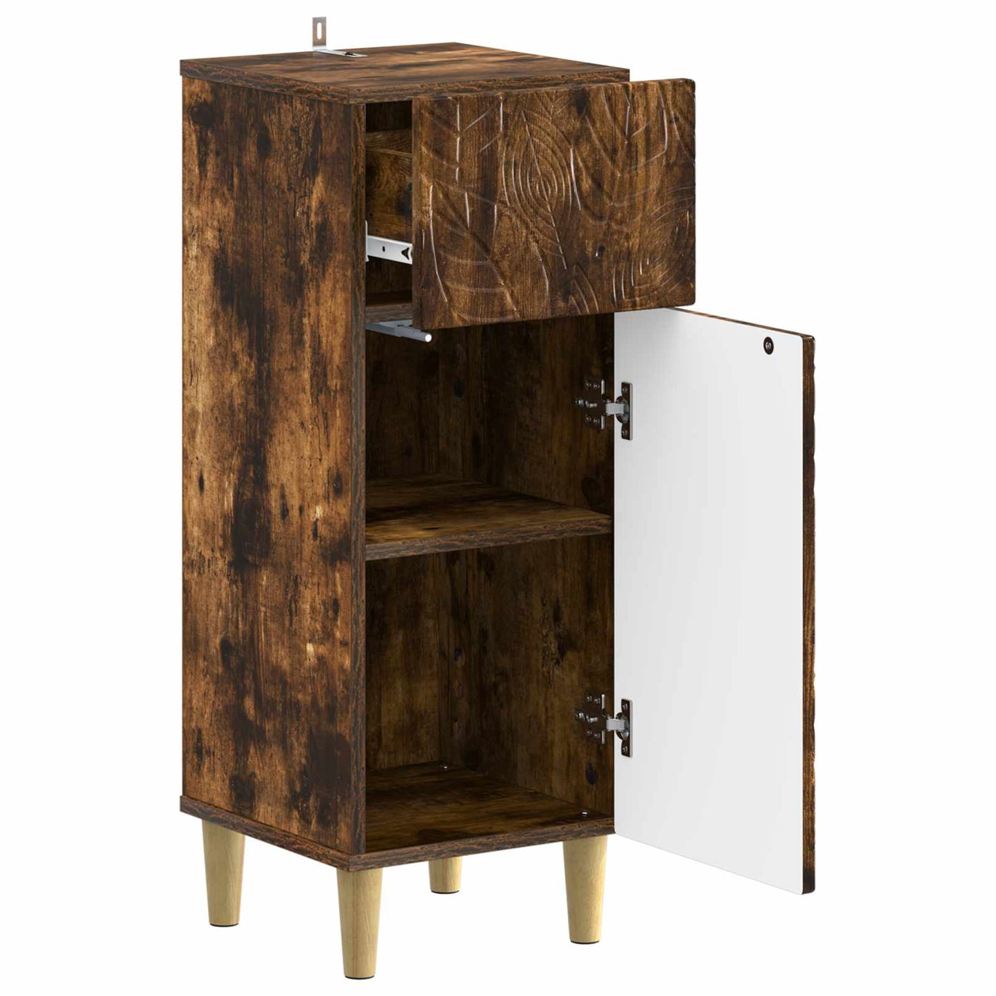 Badkamer Opbergkast DELFT Gerookt eiken 30 x 31 x 80 cm