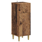 Badkamerkast 30x31x80 cm oud hout bewerkt hout