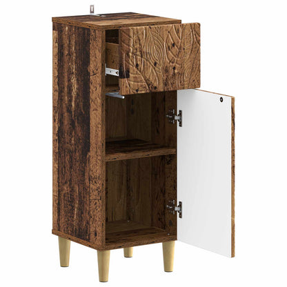 Badkamer Opbergkast DELFT Oud hout 30 x 31 x 80 cm Bewerkt hout