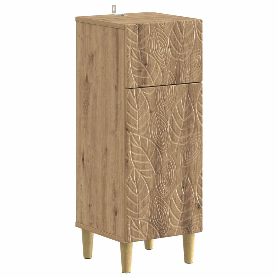 Badkamer Opbergkast DELFT Artisanaal eiken 30 x 31 x 80 cm