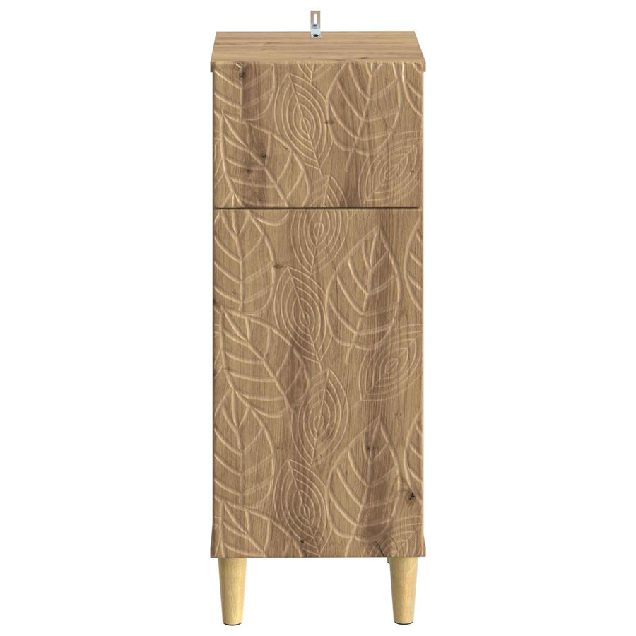 Badkamer Opbergkast DELFT Artisanaal eiken 30 x 31 x 80 cm