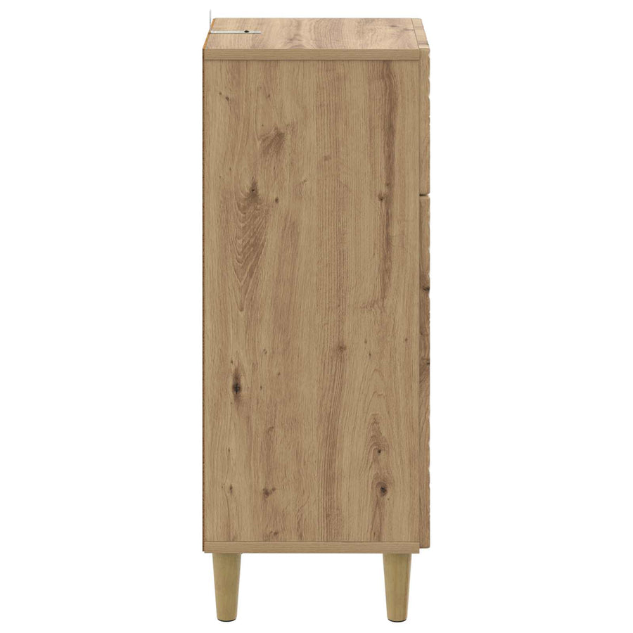 Badkamer Opbergkast DELFT Artisanaal eiken 30 x 31 x 80 cm
