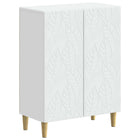 Badkamerkast wit 59,5x31x80 cm bewerkt hout