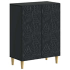 Badkamerkast Delft 59,5x31x80 cm zwart bewerkt hout