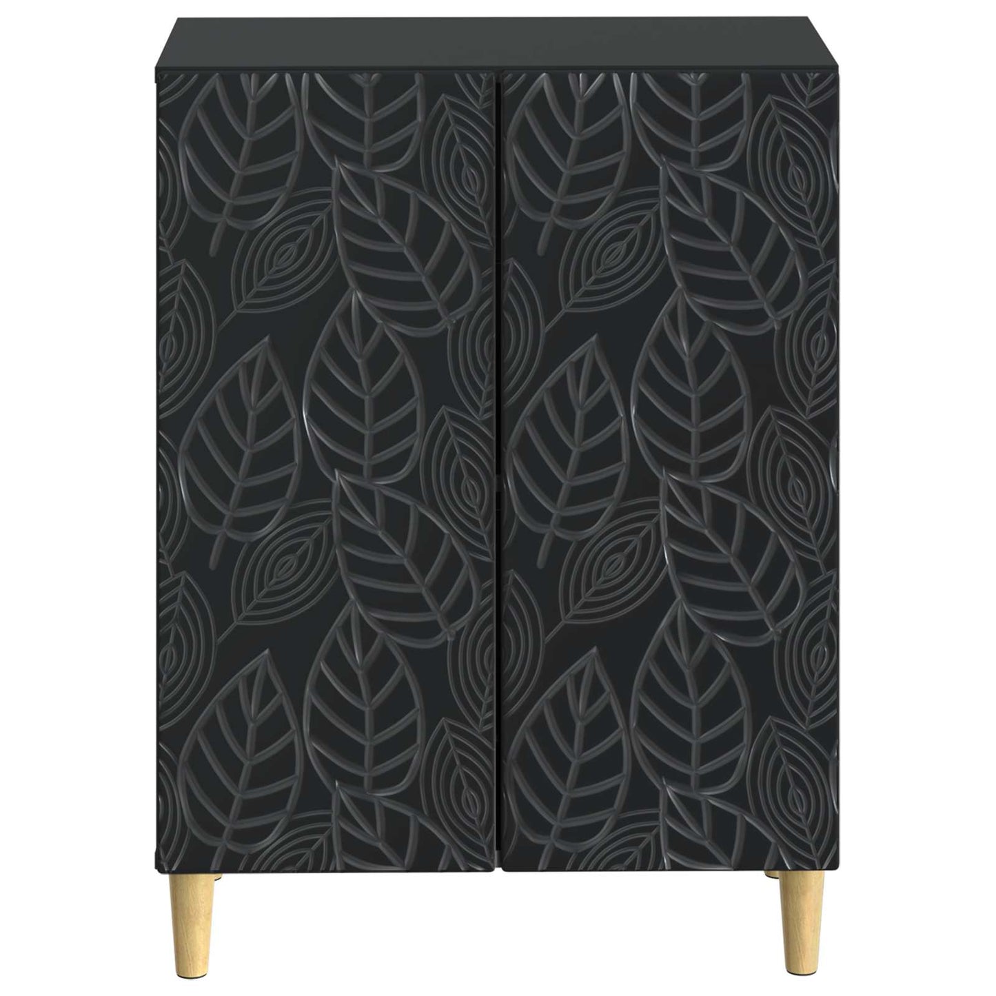 Badkamer Opbergkast DELFT Zwart 59,5 x 31 x 80 cm Bewerkt hout