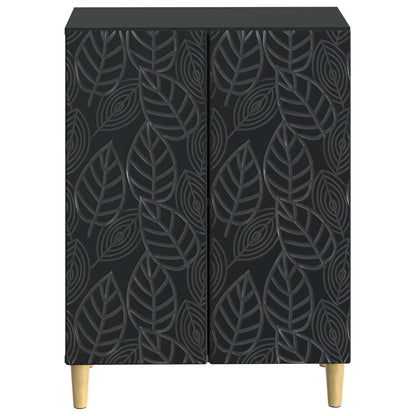 Badkamer Opbergkast DELFT Zwart 59,5 x 31 x 80 cm Bewerkt hout
