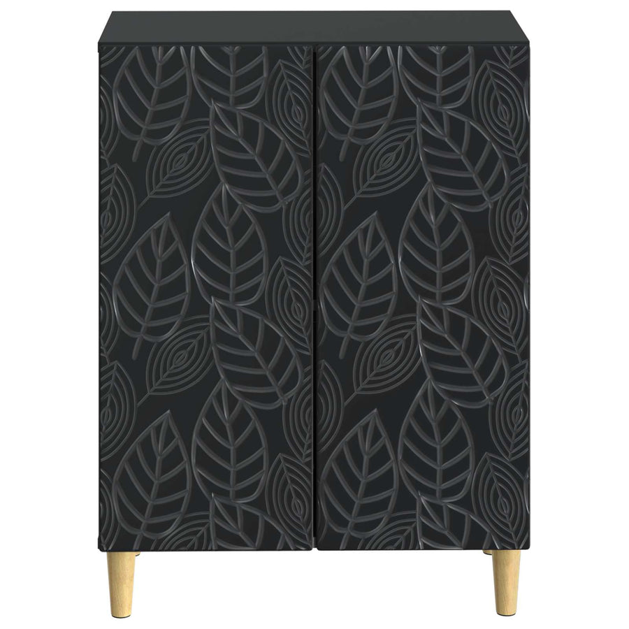 Badkamer Opbergkast DELFT Zwart 59,5 x 31 x 80 cm Bewerkt hout