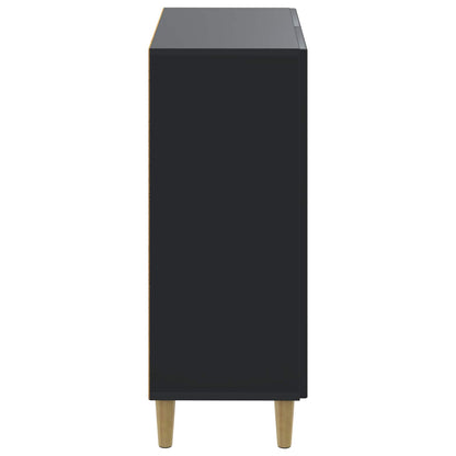 Badkamer Opbergkast DELFT Zwart 59,5 x 31 x 80 cm Bewerkt hout