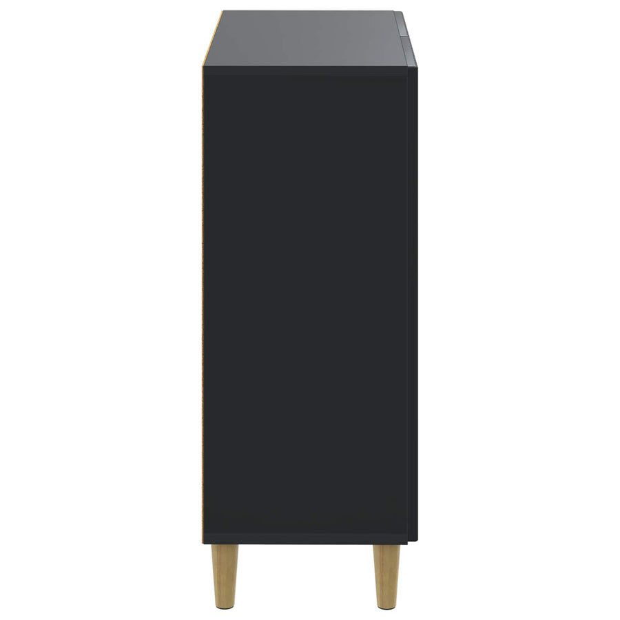 Badkamer Opbergkast DELFT Zwart 59,5 x 31 x 80 cm Bewerkt hout