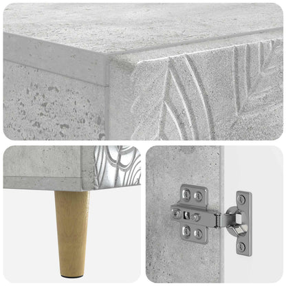 Badkamer Opbergkast DELFT Betongrijs 59,5 x 31 x 80 cm