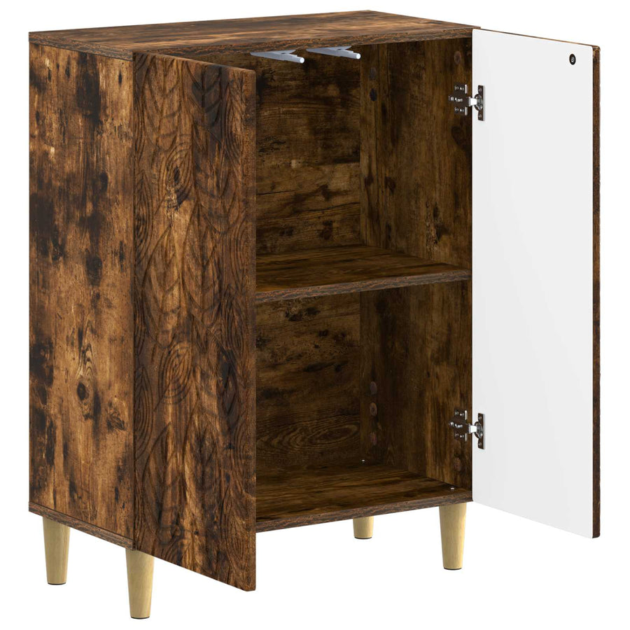 Badkamer Opbergkast DELFT Gerookt eiken 59,5 x 31 x 80 cm