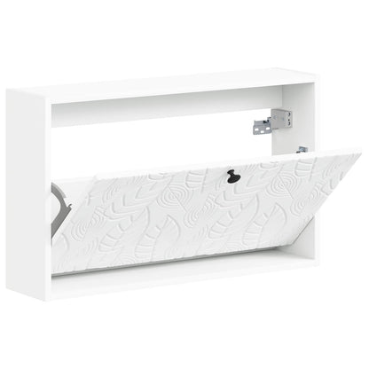 Wandgemonteerde Schoenkast DELFT 71 x 17 x 43 cm Bewerkt hout