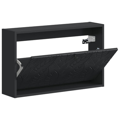 Wandgemonteerde Schoenkast DELFT 71 x 17 x 43 cm Bewerkt hout