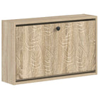 Schoenkast wandmontage 71x17x43 cm bewerkt hout