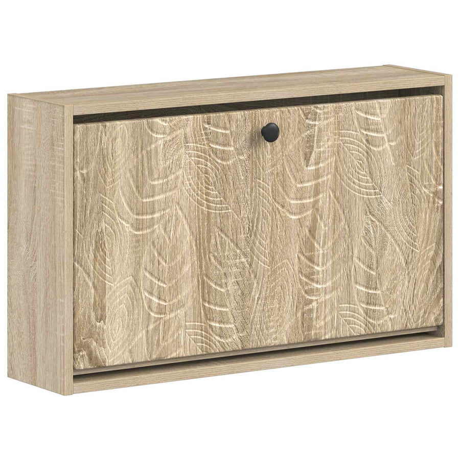 Wandgemonteerde Schoenkast DELFT 71 x 17 x 43 cm Bewerkt hout