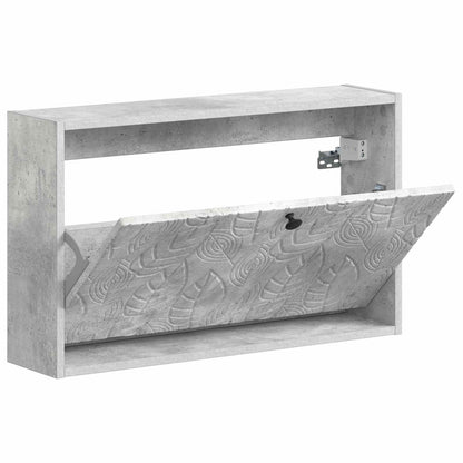 Wandgemonteerde Schoenkast DELFT 71 x 17 x 43 cm Bewerkt hout
